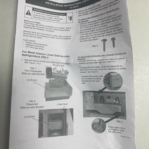 ECUMFY Refrigerator Ice Maker Assembly Kit Replacement for GE Refrigerator - Picture 5 of 10